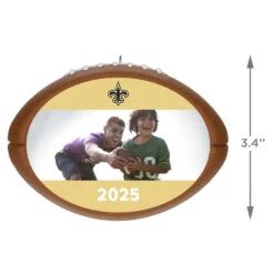 Hallmark NFL Football New Orleans Saints Text And Photo Personalized Ornament -Hallmark Gift Shop NFL Football New Orleans Saints Text and Photo Personalized Ornament 2499QHE1985B18 04