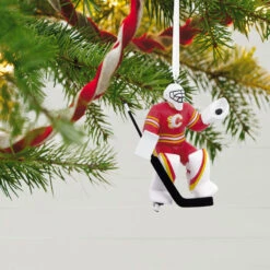 NHL Calgary Flames® Goalie Hallmark Ornament -Hallmark Gift Shop NHL Calgary Flames Goalie Christmas Ornament 1OSL1745 02