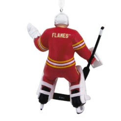 NHL Calgary Flames® Goalie Hallmark Ornament -Hallmark Gift Shop NHL Calgary Flames Goalie Christmas Ornament 1OSL1745 05