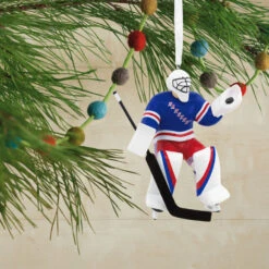 NHL New York Rangers® Goalie Hallmark Ornament -Hallmark Gift Shop NHL New York Rangers Goalie Christmas Ornament 1OSL1755 02