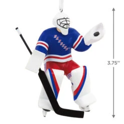 NHL New York Rangers® Goalie Hallmark Ornament -Hallmark Gift Shop NHL New York Rangers Goalie Christmas Ornament 1OSL1755 03