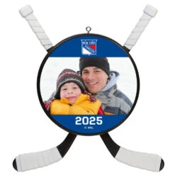 Hallmark NHL New York Rangers® Hockey Personalized Ornament, Custom Photo And Text