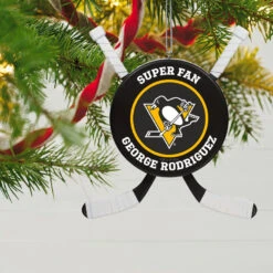 NHL Hockey Personalized Ornament, Pittsburgh Penguins® -Hallmark Gift Shop NHLHockey Personalized Ornament Pittsburgh Penguins 2499QHE1925B12 02
