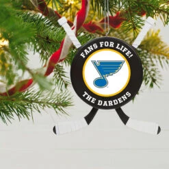 NHL Hockey Personalized Ornament, St. Louis Blues® -Hallmark Gift Shop NHLSt. Louis Blues Hockey Personalized Ornament 2499QHE1925B16 02