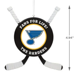 NHL Hockey Personalized Ornament, St. Louis Blues® -Hallmark Gift Shop NHLSt. Louis Blues Hockey Personalized Ornament 2499QHE1925B16 03