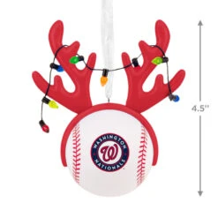 MLB Washington Nationals™ Reindeer Baseball Hallmark Ornament -Hallmark Gift Shop Nationals Reindeer Baseball Christmas Ornament 1OSL2719 04