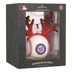 MLB Washington Nationals™ Reindeer Baseball Hallmark Ornament -Hallmark Gift Shop Nationals Reindeer Baseball Christmas Ornament 1OSL2719 08