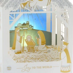 Hallmark Joy To The World Nativity Scene Musical 3D Pop-Up Christmas Card With Light -Hallmark Gift Shop Nativity Scene Musical 3D PopUp Christmas Card 1099XOD2011 05