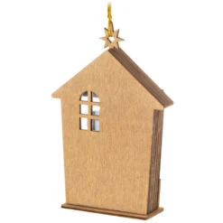 Hallmark A Child Is Born Nativity Papercraft Ornament -Hallmark Gift Shop Nativity Scene Wood and Paper Keepsake Ornament 1999QGO2759 06