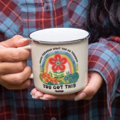 Natural Life Grow Through Ceramic Camp Mug, 16 Oz. -Hallmark Gift Shop Natural Life Grow Through Ceramic Camp Mug MUG465 03