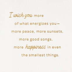 Hallmark I Wish You More Of What Energizes You Birthday Card -Hallmark Gift Shop Natural Wood with Plants Birthday Card 859HBD4618 02