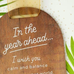 Hallmark I Wish You More Of What Energizes You Birthday Card -Hallmark Gift Shop Natural Wood with Plants Birthday Card 859HBD4618 05