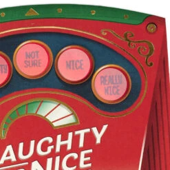 Hallmark Naughty Or Nice Detector Funny Christmas Card With Sound And Light -Hallmark Gift Shop Naughty or Nice Detector Funny Christmas Card With Sound and Light 959XOC5029 04