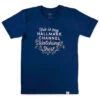 Hallmark Channel Watching Shirt Unisex T-Shirt, Small -Hallmark Gift Shop Navy With Foil Unisex Hallmark Channel Watching TShirt 1HKC2255 01