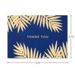 Hallmark Bulk Navy And Gold Assorted Blank Thank-You Notes, Box Of 120 -Hallmark Gift Shop Navy and Gold Assorted Blank ThankYou Notes Bulk Pack 5STZ1064 04