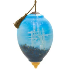 Disney Princess Ne'Qwa Art® Cinderella Hand-Painted Glass Hallmark Ornament -Hallmark Gift Shop NeQwa Art Cinderella Glass Christmas Ornament 3HCM3808 07