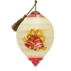 Disney Ne'Qwa Art® Mickey Mouse Hand-Painted Glass Hallmark Ornament -Hallmark Gift Shop NeQwa Art Mickey Mouse Glass Christmas Ornament 3HCM3810 07