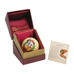 Disney Ne'Qwa Art® Mickey Mouse Hand-Painted Glass Hallmark Ornament -Hallmark Gift Shop NeQwa Art Mickey Mouse Glass Christmas Ornament 3HCM3810 09