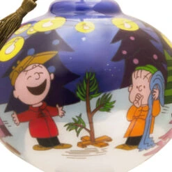 Peanuts® Ne'Qwa Art® A Charlie Brown Christmas Hand-Painted Glass Hallmark Ornament -Hallmark Gift Shop NeQwa Charlie Brown Christmas Ornament 3HCM3809 06