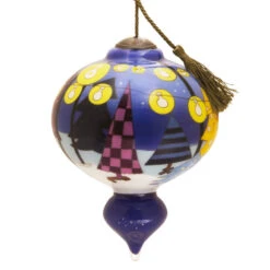 Peanuts® Ne'Qwa Art® A Charlie Brown Christmas Hand-Painted Glass Hallmark Ornament -Hallmark Gift Shop NeQwa Charlie Brown Christmas Ornament 3HCM3809 07