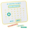 Hallmark So Excited To Meet You Magnetic Baby Countdown Board -Hallmark Gift Shop New Baby Pregnancy Countdown Calendar 1BBY4821 01