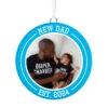 Hallmark New Dad Personalized Text And Photo Ceramic Ornament -Hallmark Gift Shop New Dad Personalized Round Ceramic Ornament 1999QHE1711B28 01