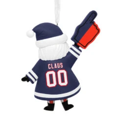 NFL New England Patriots Santa Fan Hallmark Ornament -Hallmark Gift Shop New England Patriots Santa Fan Christmas Ornament 1OSL2592 07