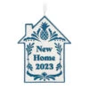Hallmark New Home 2023 Porcelain Ornament -Hallmark Gift Shop New Home Blue and White House Keepsake Ornament 1799QHX3039 01