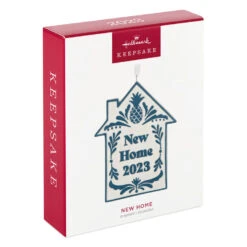 Hallmark New Home 2023 Porcelain Ornament -Hallmark Gift Shop New Home Blue and White House Keepsake Ornament 1799QHX3039 04