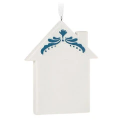 Hallmark New Home 2023 Porcelain Ornament -Hallmark Gift Shop New Home Blue and White House Keepsake Ornament 1799QHX3039 06