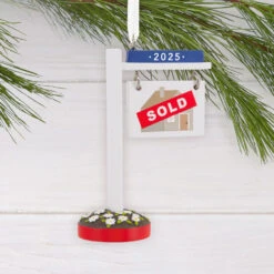 New Home Sold Sign 2025 Hallmark Ornament -Hallmark Gift Shop New Home Sold Sign 2025 Christmas Ornament 1HGO3588 02