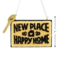 New Home Doormat 2025 Hallmark Ornament -Hallmark Gift Shop New Place Happy Home Doormat Christmas Ornament 1HGO3636 04