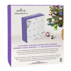 Disney Tim Burton's The Nightmare Before Christmas Hallmark Countdown Calendar Box With 24 Mini Ornaments -Hallmark Gift Shop Nightmare Before Christmas Countdown Calendar 3HCM4886 09