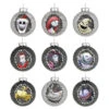 Hallmark Disney Tim Burton's The Nightmare Before Christmas Halloween Town Glass Ornaments, Set Of 9 -Hallmark Gift Shop Nightmare Before Christmas Glass Ball Keepsake Ornaments 2999QSB6289 01
