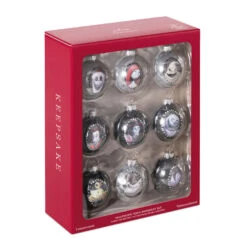 Hallmark Disney Tim Burton's The Nightmare Before Christmas Halloween Town Glass Ornaments, Set Of 9 -Hallmark Gift Shop Nightmare Before Christmas Glass Ball Keepsake Ornaments 2999QSB6289 04