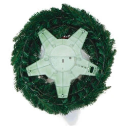 Hallmark Disney Tim Burton's The Nightmare Before Christmas Jack Skellington Wreath With Light, Sound And Motion, 24" -Hallmark Gift Shop Nightmare Before Christmas Jack Skellington Talking Wreath 1QFM3343 06