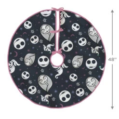 Disney Tim Burton's The Nightmare Before Christmas Fabric Hallmark Tree Skirt, 48" -Hallmark Gift Shop Nightmare Before Christmas Tree Skirt 3HCM4756 04