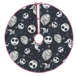 Disney Tim Burton's The Nightmare Before Christmas Fabric Hallmark Tree Skirt, 48" -Hallmark Gift Shop Nightmare Before Christmas Tree Skirt 3HCM4756 07