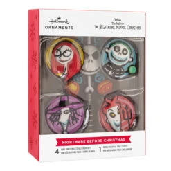 Mini Disney Tim Burton's The Nightmare Before Christmas Hallmark Tree Topper And Ornaments, Set Of 5 -Hallmark Gift Shop Nightmare Before Christmas Tree Topper Ornaments 3HCM3958 08
