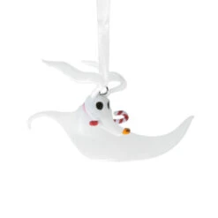 Disney Tim Burton's The Nightmare Before Christmas Zero With Candy Cane Hallmark Ornament