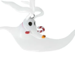 Disney Tim Burton's The Nightmare Before Christmas Zero With Candy Cane Hallmark Ornament -Hallmark Gift Shop Nightmare Before Christmas Zero Christmas Ornament 3HCM4227 06