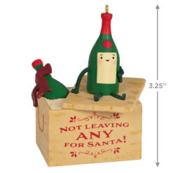 Hallmark A Case Of Christmas Cheer Ornament -Hallmark Gift Shop None for Santa Wine Crate Keepsake Ornament 1799QGO2869 03