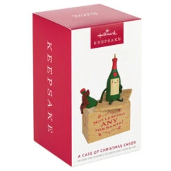 Hallmark A Case Of Christmas Cheer Ornament -Hallmark Gift Shop None for Santa Wine Crate Keepsake Ornament 1799QGO2869 04