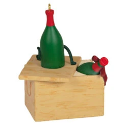Hallmark A Case Of Christmas Cheer Ornament -Hallmark Gift Shop None for Santa Wine Crate Keepsake Ornament 1799QGO2869 06