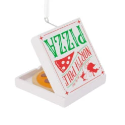 North Pole Pizza Hallmark Ornament -Hallmark Gift Shop North Pole Pizza Box Christmas Ornament 1HGO3500 07