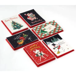 Hallmark Nostalgic Artwork Boxed Christmas Cards Assortment, Pack Of 36