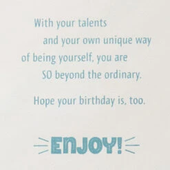 Hallmark You Are So Beyond The Ordinary 19th Birthday Card -Hallmark Gift Shop Number and Cake 19th Birthday Card 659HBD3181 03