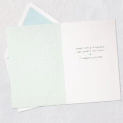 Hallmark Little Miracles New Baby Card -Hallmark Gift Shop Nursery and Crib New Baby Card 759LAD4592 03