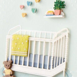 Hallmark Little Miracles New Baby Card -Hallmark Gift Shop Nursery and Crib New Baby Card 759LAD4592 04