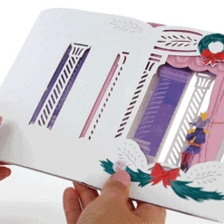 Hallmark Nutcracker Musical 3D Pop-Up Christmas Card With Light -Hallmark Gift Shop Nutcracker Shadow Box 3D PopUp Music Light Christmas Card 1099XOD4041 02
